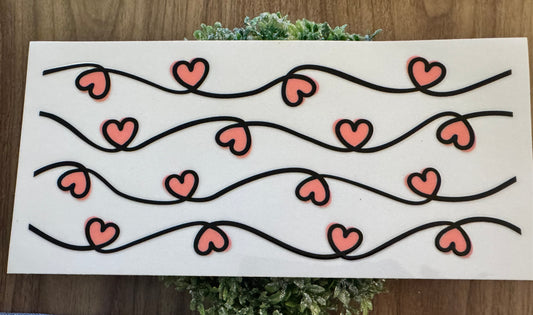 String of Hearts Cup Wrap