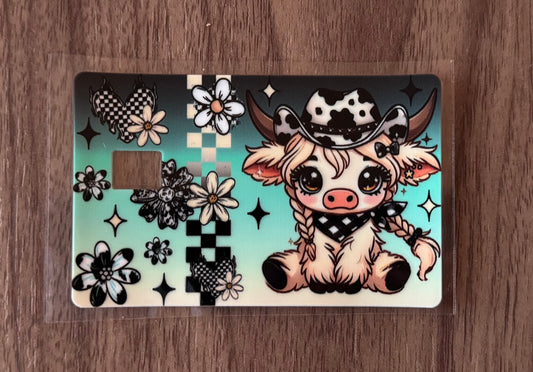 Cute Cow Card Wrap