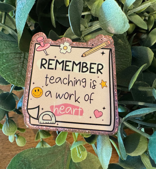 Teaching Work Of Heart Acrylic