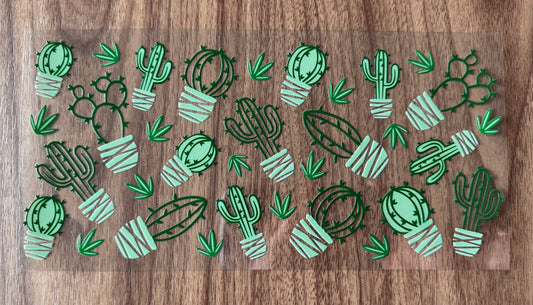 Green Cacti Cup Wrap