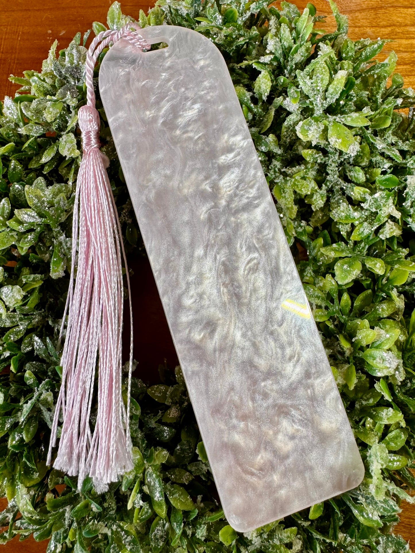 Pale Pink Marble Bookmark