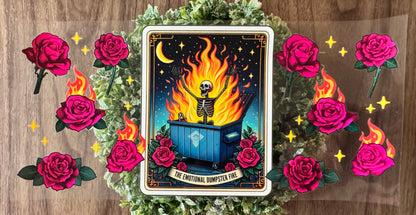 Dumpster Fire Tarot Cup Wrap