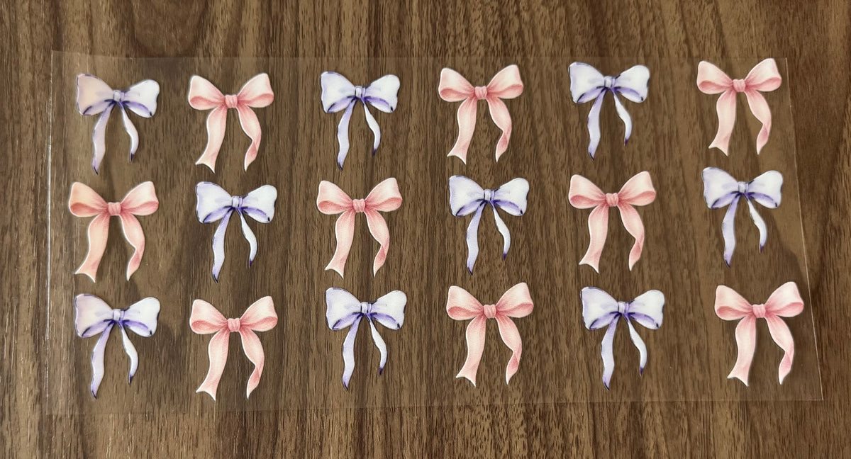 Pink & Purple Bows Cup Wrap