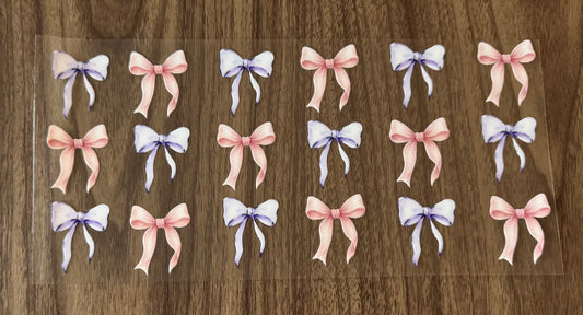 Pink & Purple Bows Cup Wrap