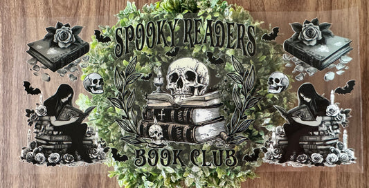 Spooky Readers Book Club Cup Wrap