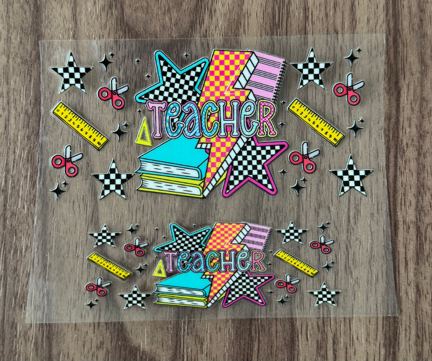 Checkered Teacher Mini Wrap