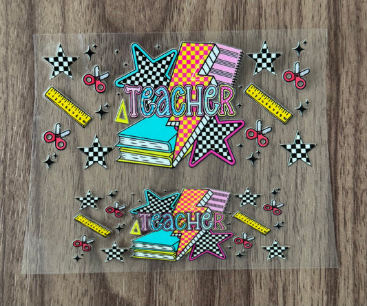 Checkered Teacher Mini Wrap
