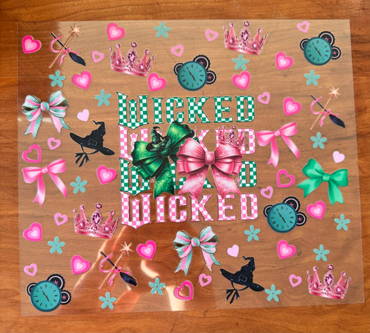 Checkered Witches Cup Wrap