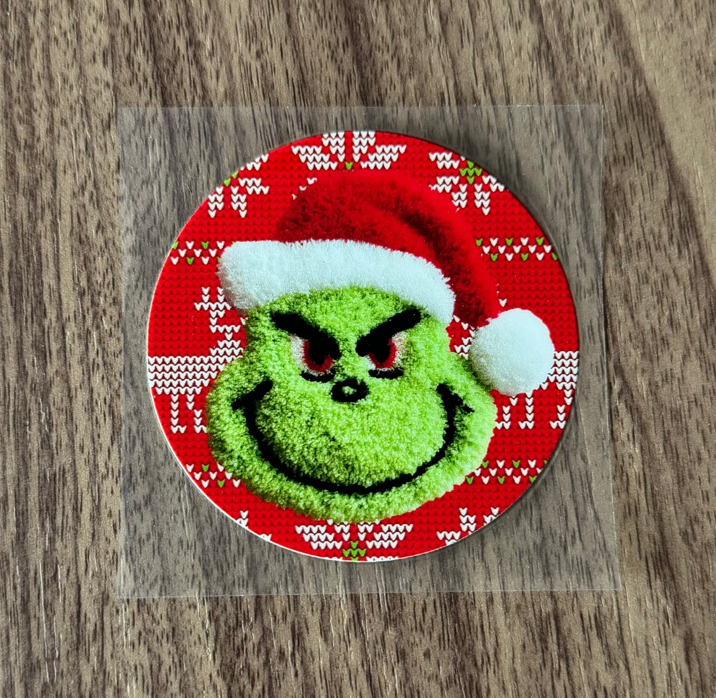 Santa Green Guy Circle Decal