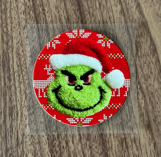 Santa Green Guy Circle Decal