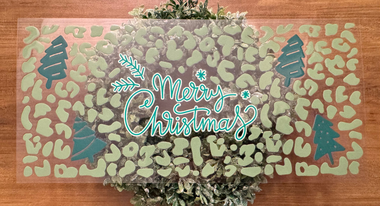Leopard Merry Christmas Cup Wrap