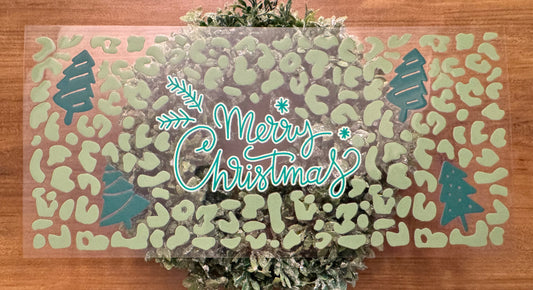 Leopard Merry Christmas Cup Wrap