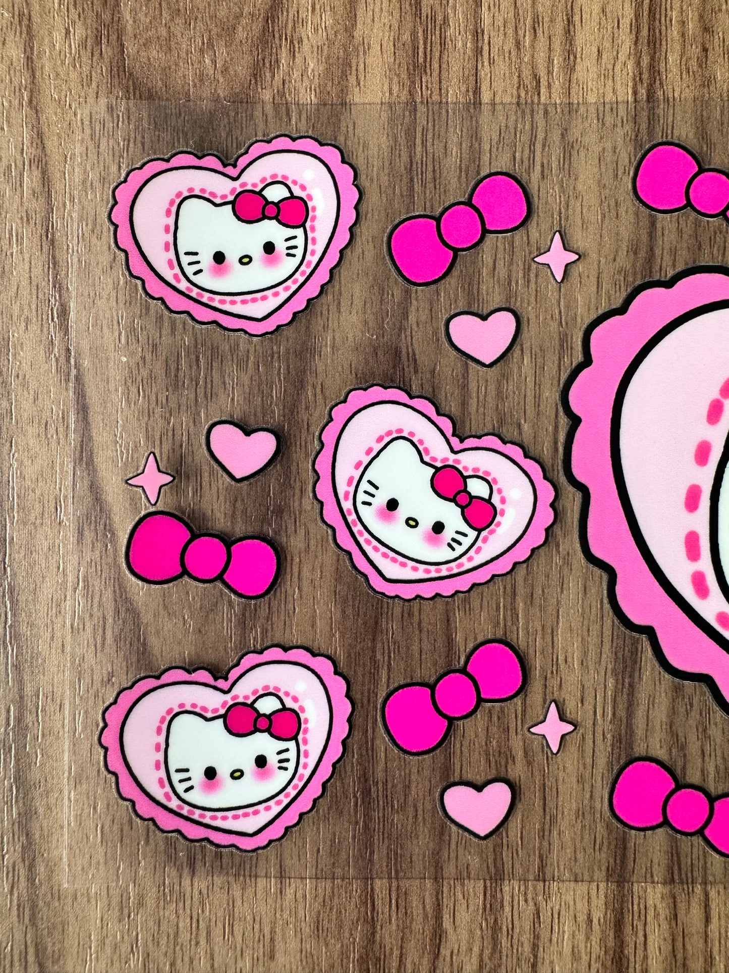 Pink Kitty Hearts Cup Wrap