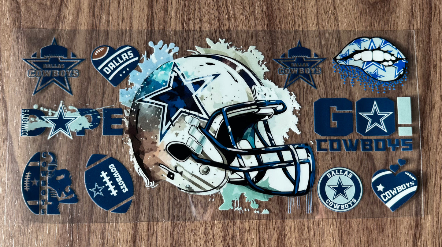 Texas Football Helmet Cup Wrap