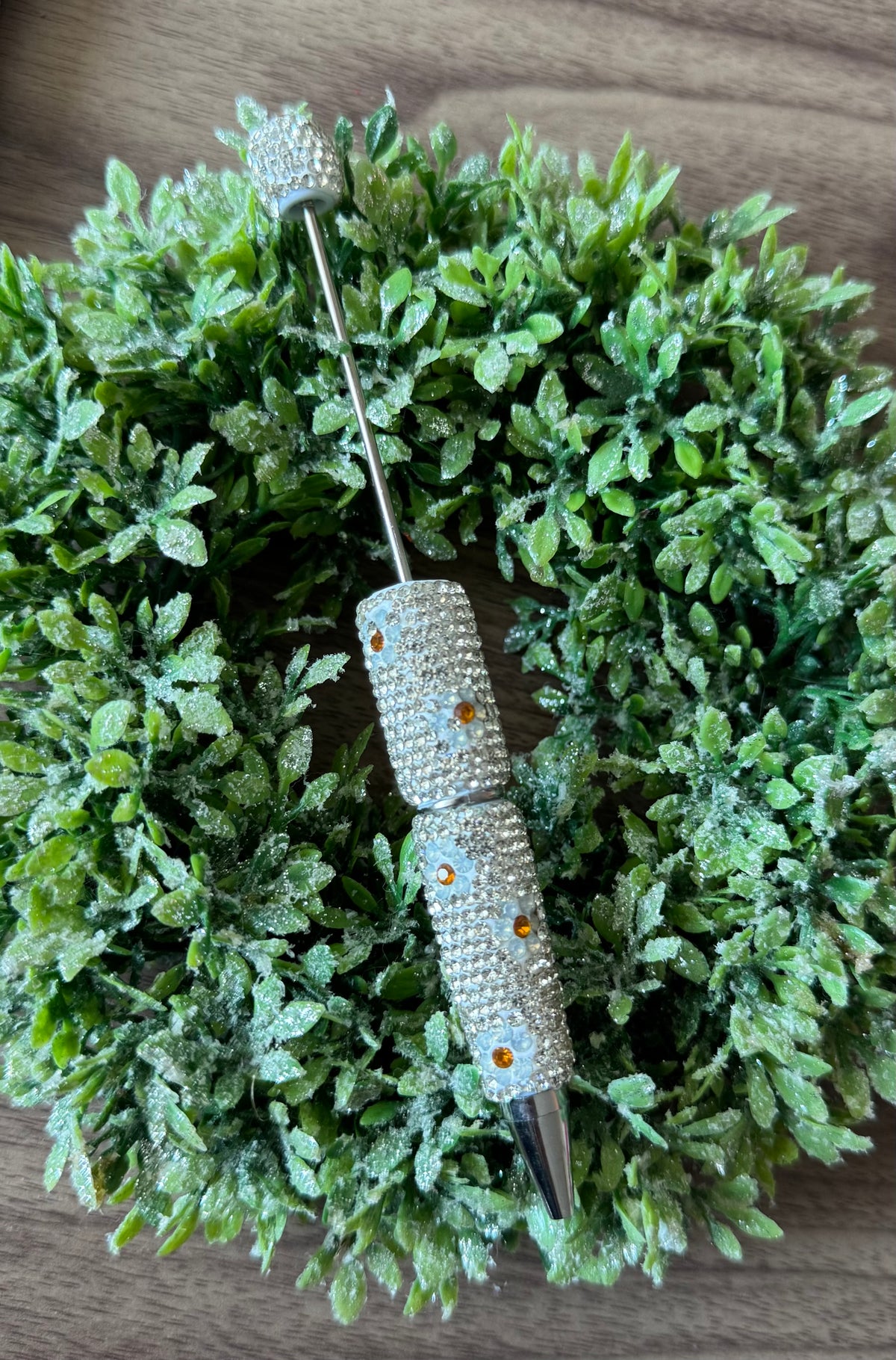 Silver Flowery Fancy Pen