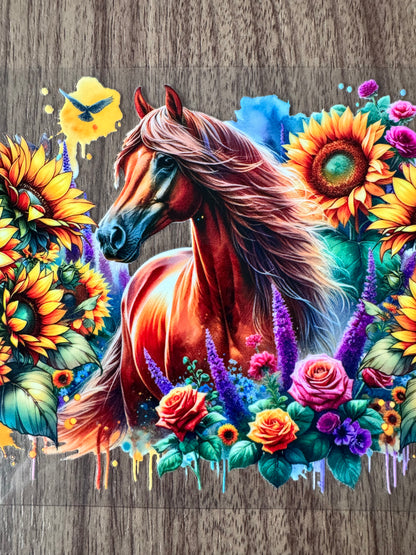 Flowery Horse Cup Wrap