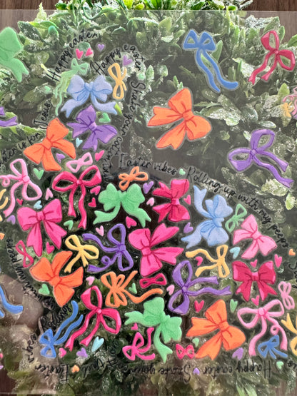 Colorful Bows Bunny Cup Wrap