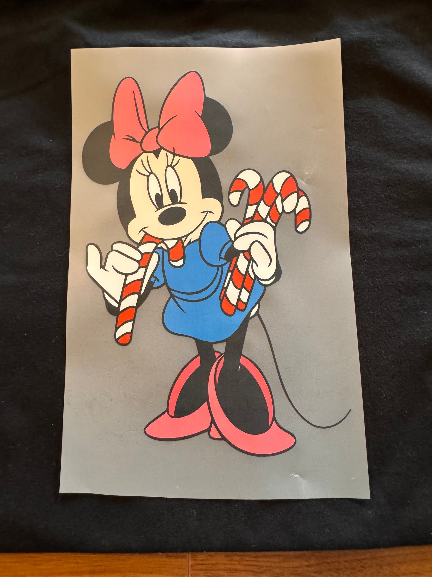 Candy Cane Minnie Transfer