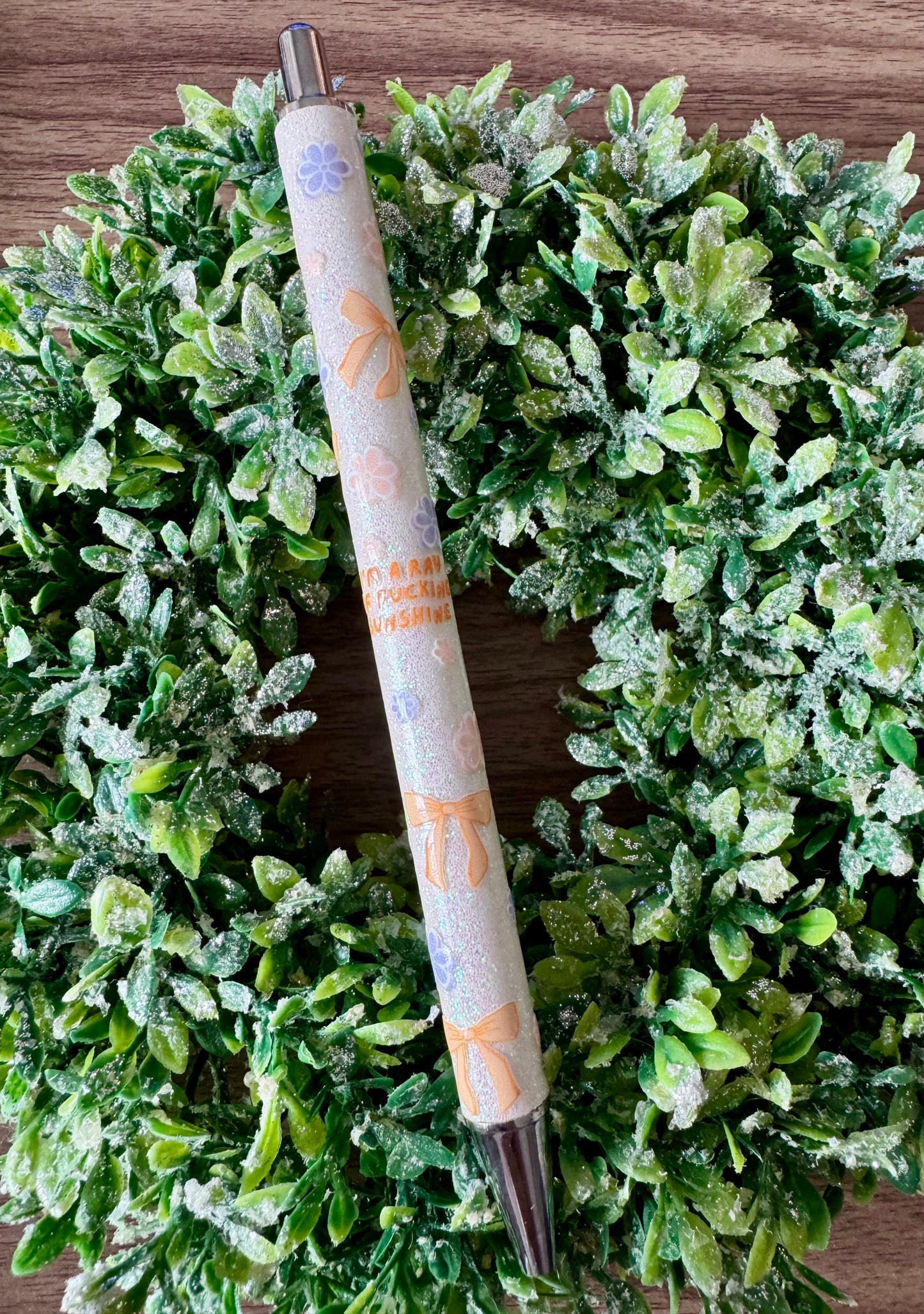 Orange Swear Bear Pen