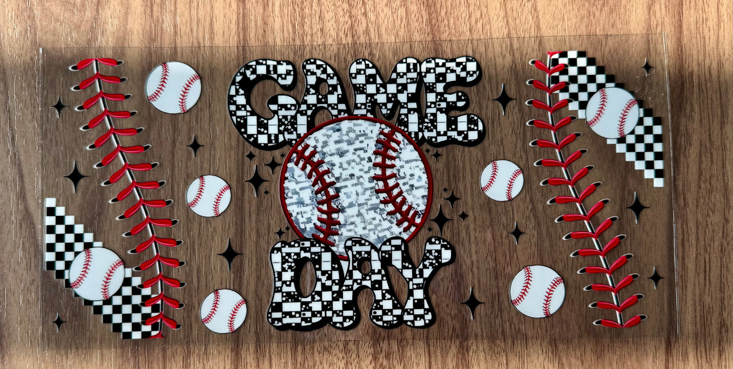 Baseball Game Day Cup Wrap