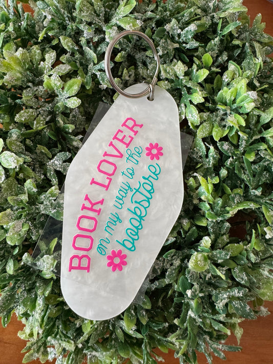 Book Lover Keychain Decal