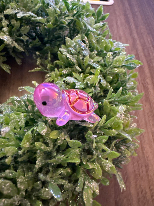 Hot Pink Acrylic Turtle Focal (3-D)