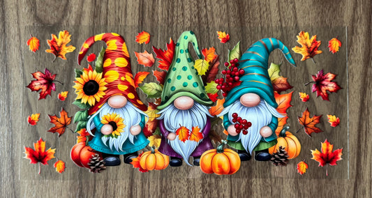 Fall Gnomes Cup Wrap