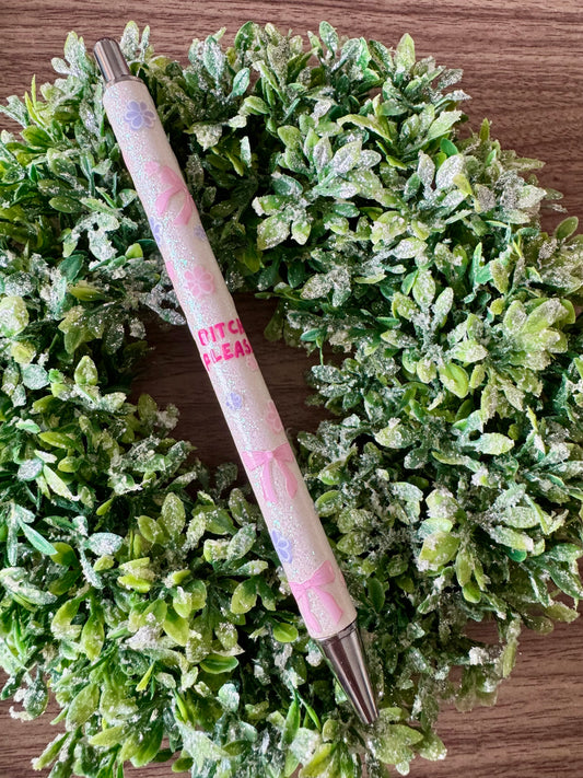 Light Pink Swear Bear Pen