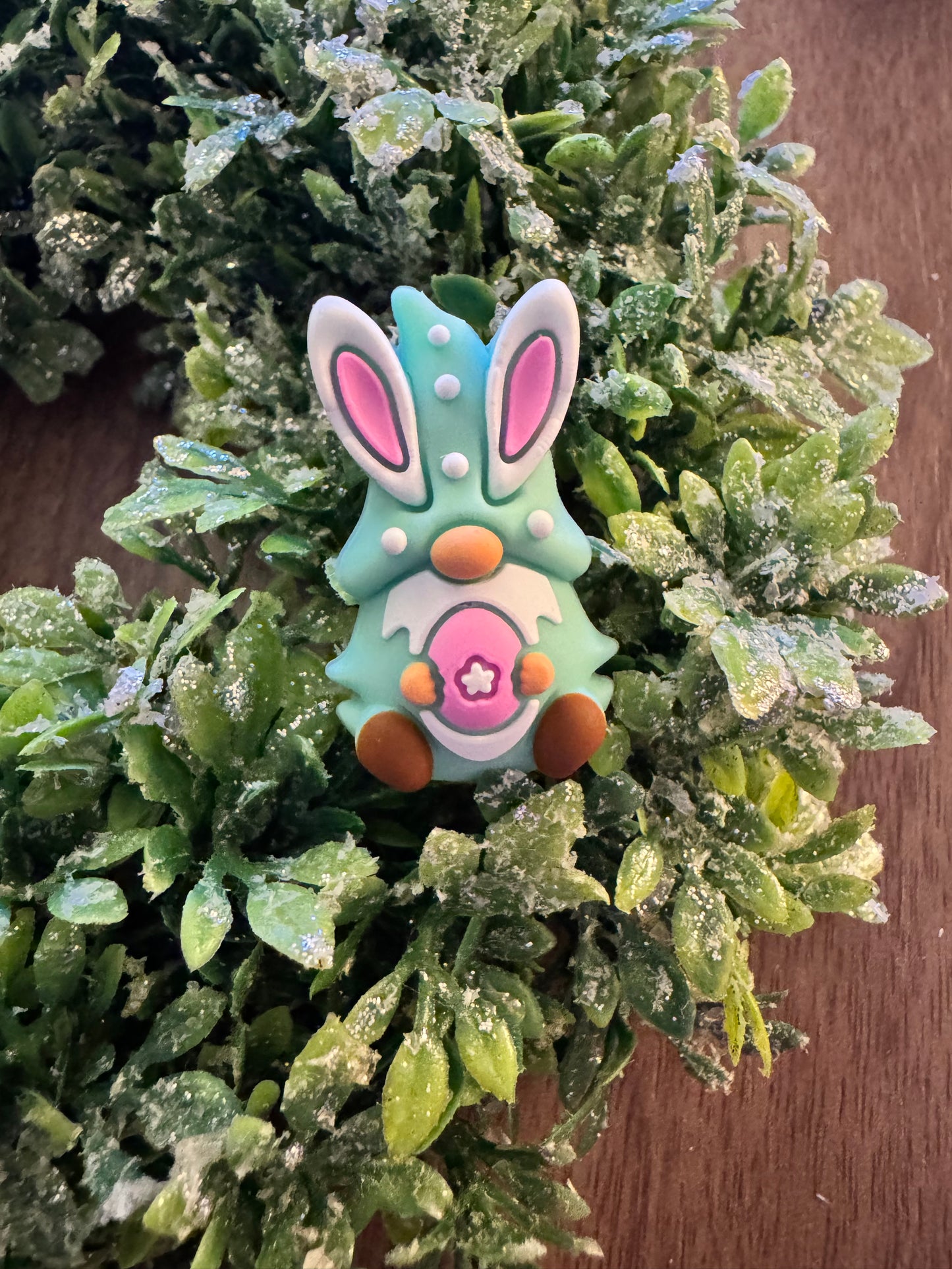 Easter Teal Gnome Focal (3-D)