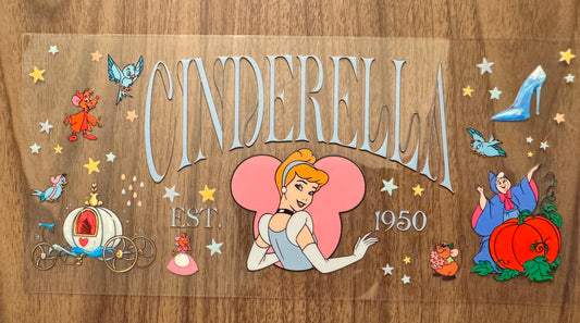 Glass Slipper Princess Name Cup Wrap