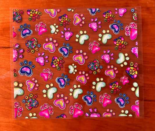 Colorful Paws Cup Wrap