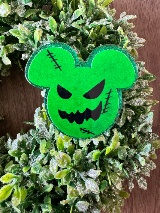 Green Mouse Head Acrylic