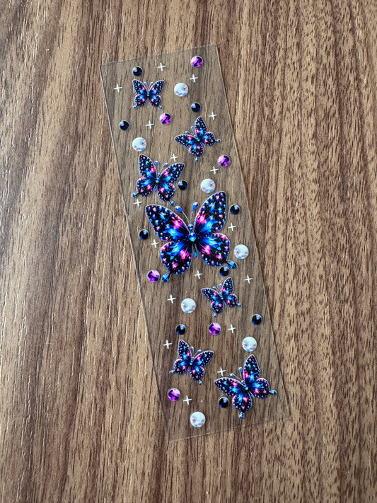 Purple/Blue Butterflies Pen Wrap