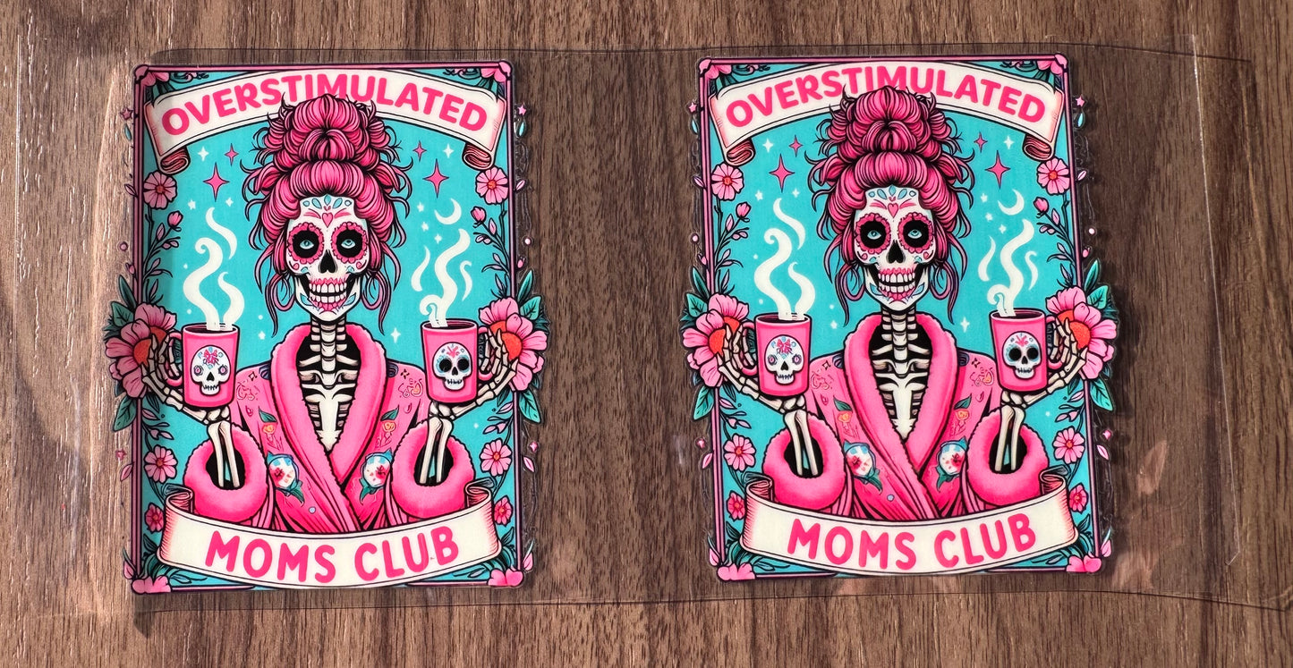 Overstimulated Moms Club Decal Sheet