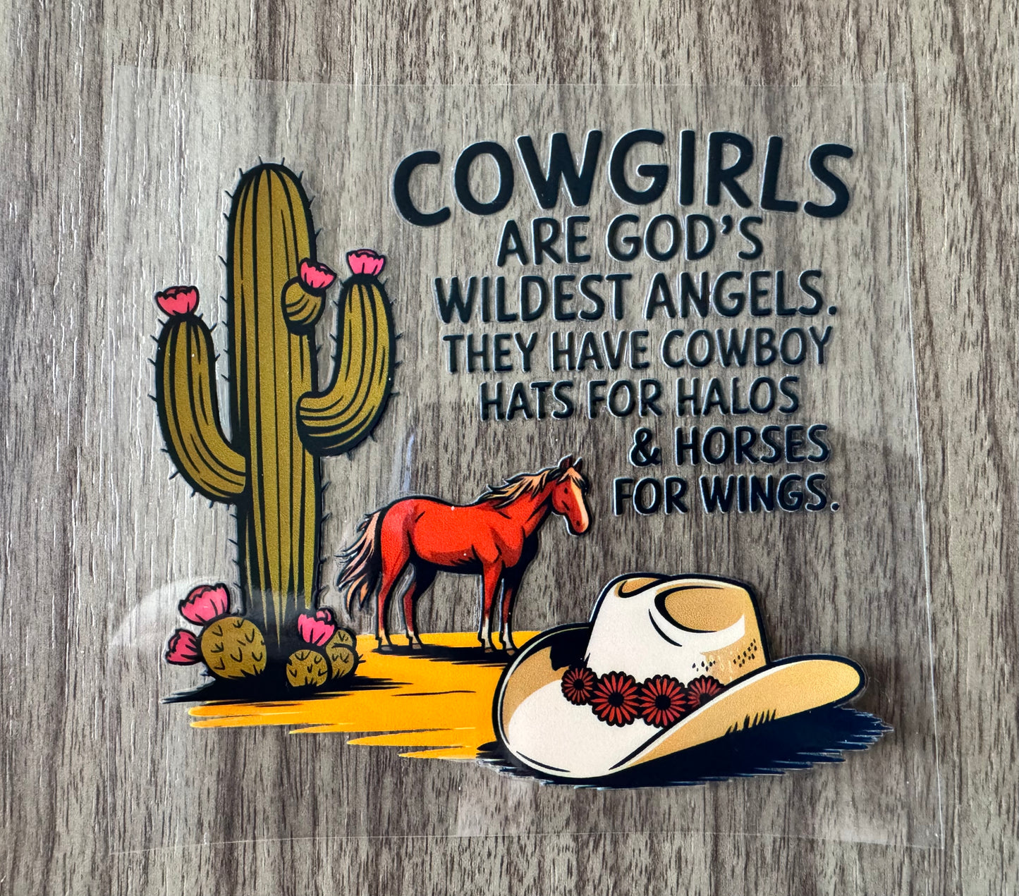 Cowgirls Wildest Angels Decal