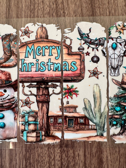 Western Merry Christmas Cup Wrap