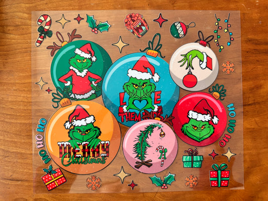 Green Guy Ornament Cup Wrap