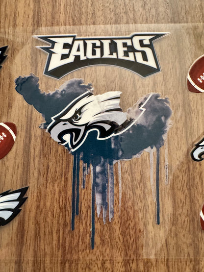 Philadelphia Football Paint Drip Cup Wrap