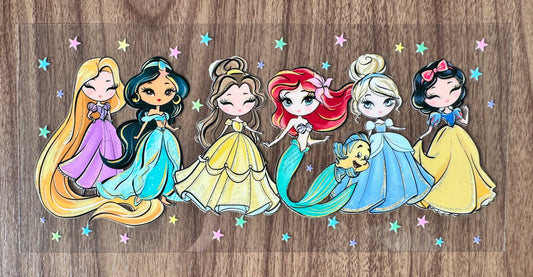 Cute Princesses Cup Wrap