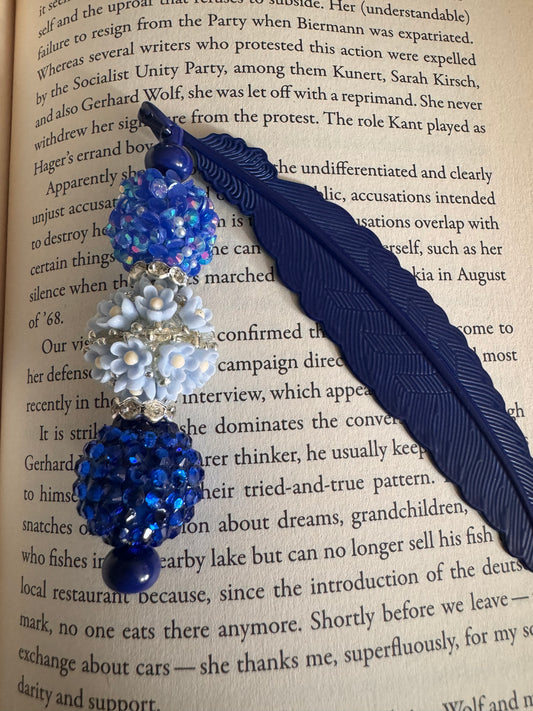 Navy Blue Bookmark