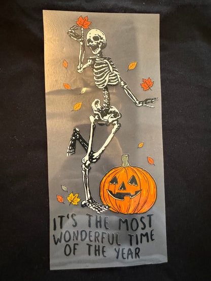 Happy Fall Skeleton Transfer