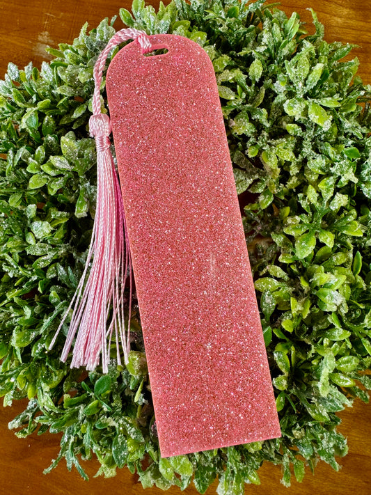 Pink Sparkly Bookmark
