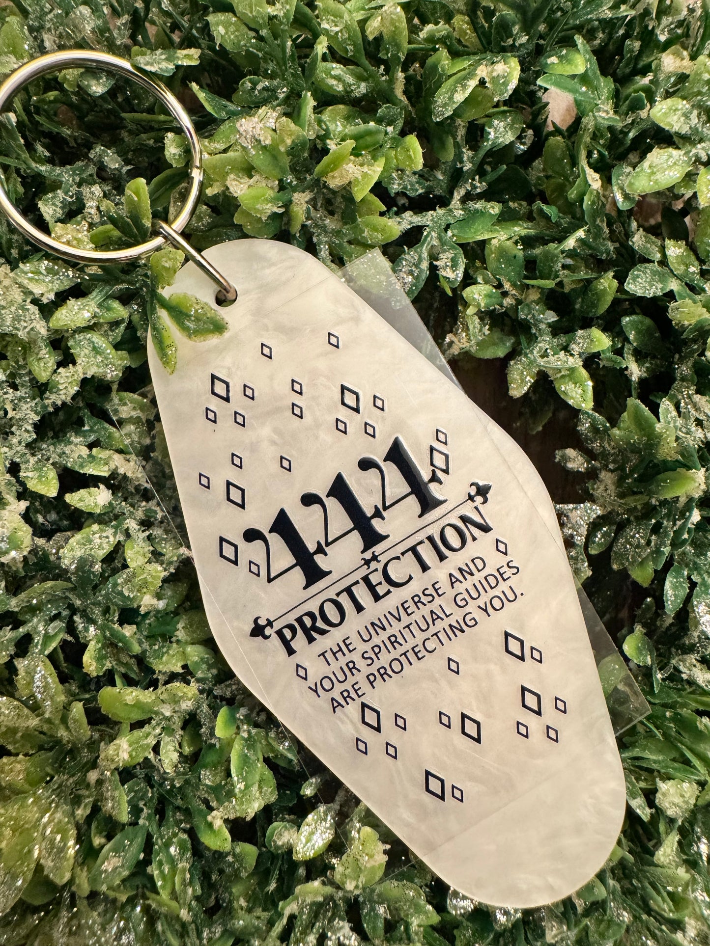 Angel Numbers 444 Protection Keychain Decal