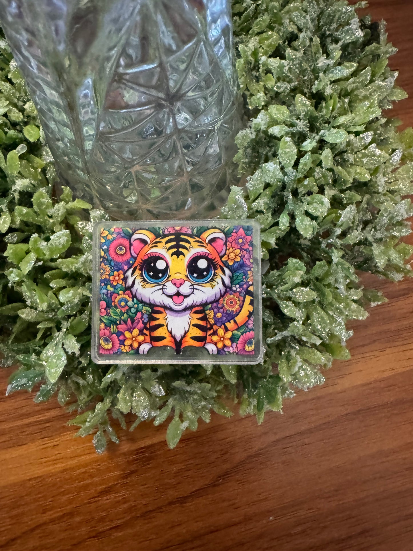 Lisa Frank Tiger Acrylic