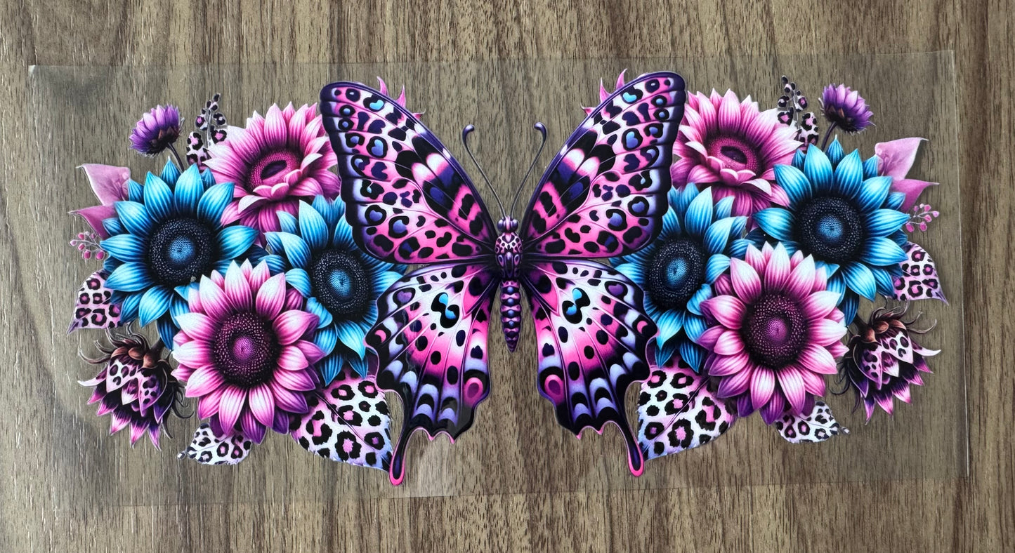 Purple Leopard Butterfly Cup Wrap