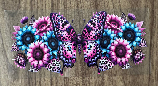 Purple Leopard Butterfly Cup Wrap