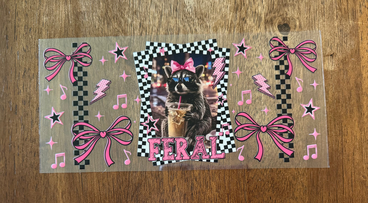 Feral Girl Raccoon Cup Wrap