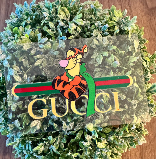 G Boujee Tiger Scarf Decal