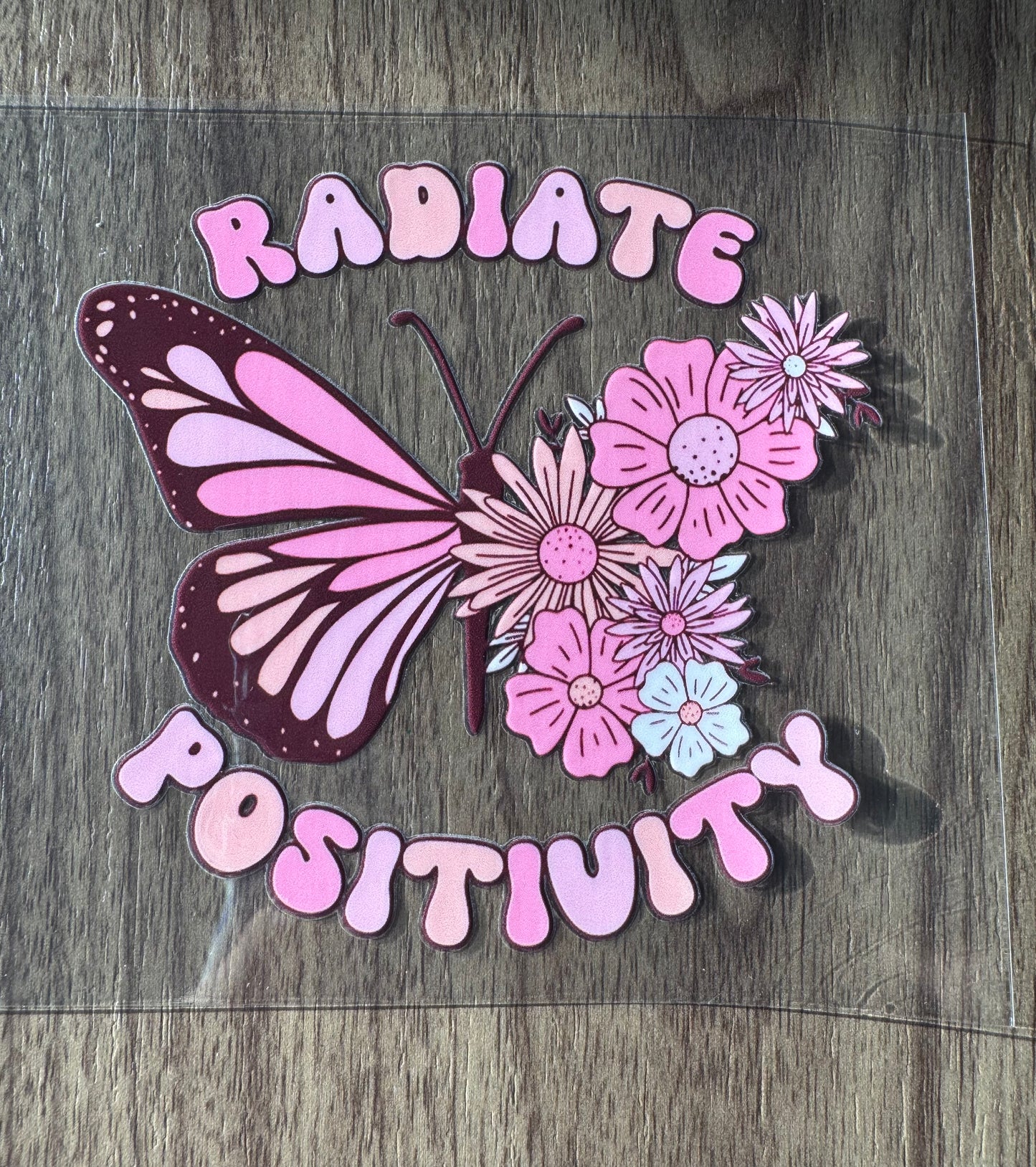Postive Butterfly & Rainbow Decal Sheet