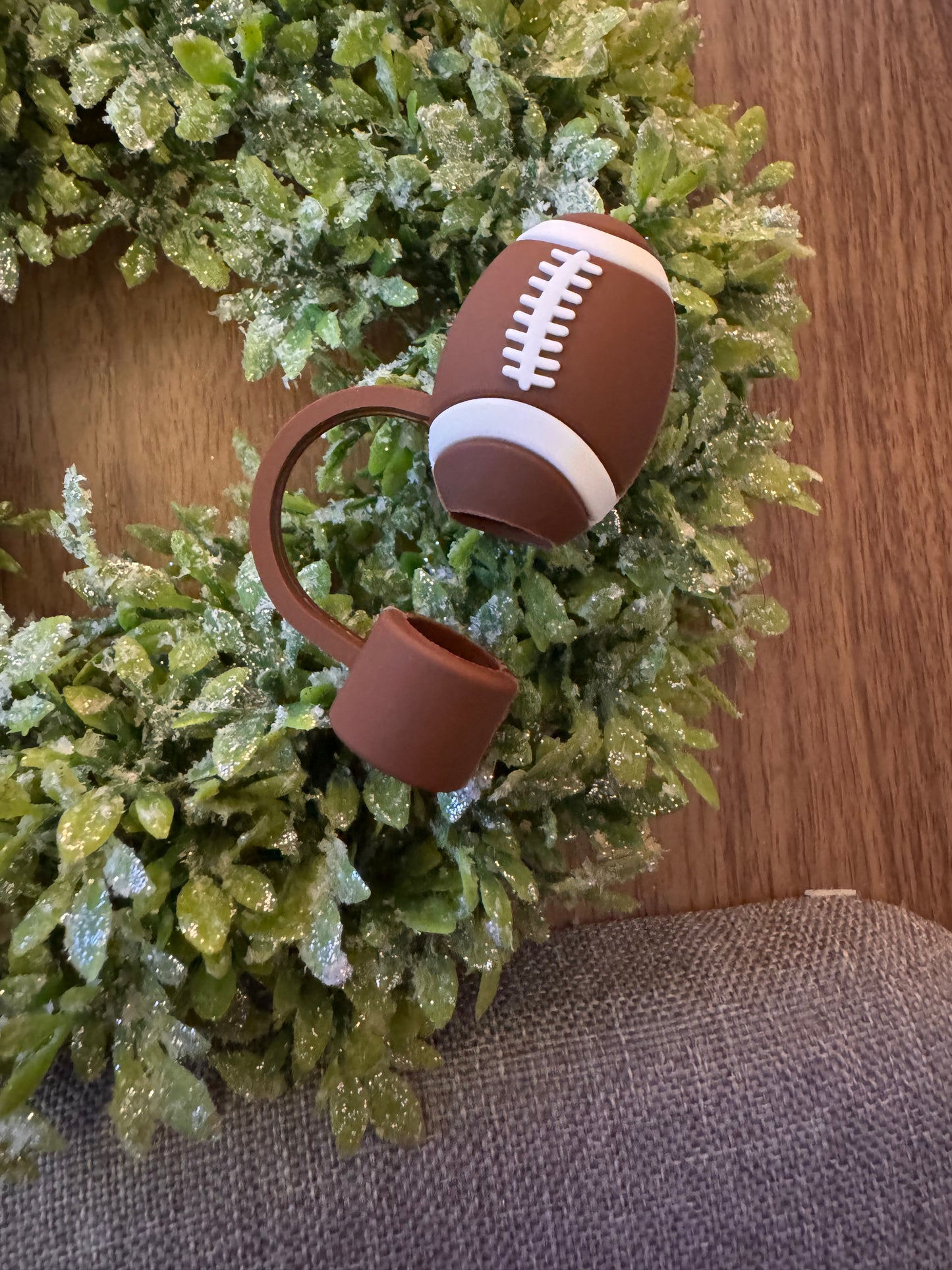 Football Straw Topper